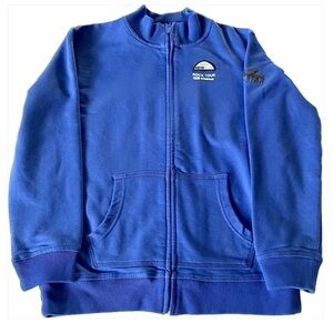 Mexx Boys Blue Zip Up Mock Neck Sweatshirt Sweater Jacket Size 11 to 12